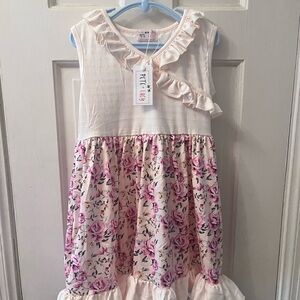 Pink Floral Kids Dress Pete& Lucy size 5
